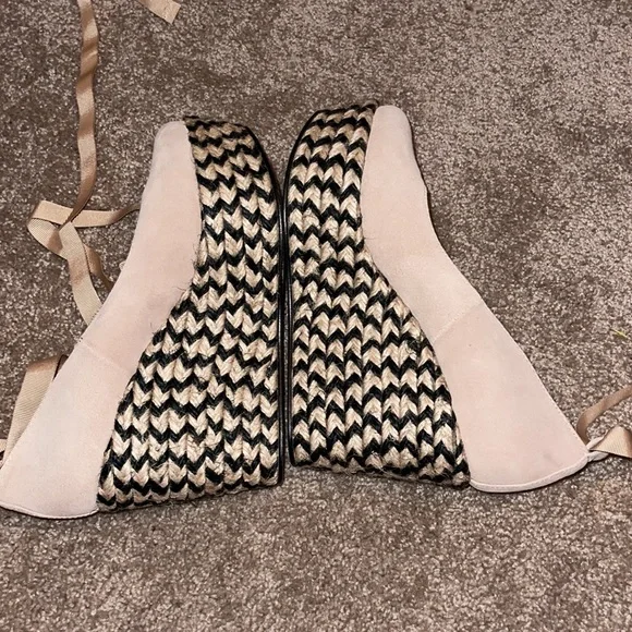 Free People Camel Charade Espadrille Ballet Wedge - size 7 - Picture 7 of 8